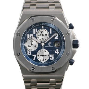 AUDEMARS PIGUET オーデマピゲ ロイヤルオーク コピー 25721TI.OO.1000TI.04.A オフショアクロノ ブルー